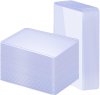 100 Pack 3"x4" Hard Plastic Card Sleeves Top Loaders for Cards Baseball Card Protectors Hard Plastic
