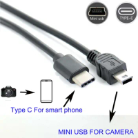 TYPE C to mini usb OTG CABLE FOR canon A650 IXUS 100 105 110 120 130 200 Camera to phone edit picture video