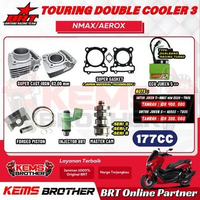 PAKET NMAX AEROX BRT DOUBLE COOLER TOURING 3 BOREUP 177CC ORIGINAL BRT (Blok Ecu Injektor Nokenas) N