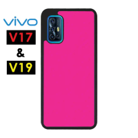 Casing Custom Case ViVO V19 dan V17 Softcase Fuschia Pink
