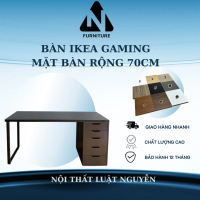 Bàn ikea gaming mặt bàn rộng 70cm có học tủ chịu lực cao