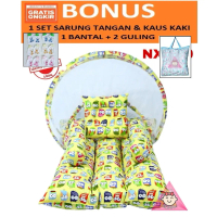Kasur Bayi Lipat Kelambu Karakter Owl Kuning / tempat Tidur Bayi New