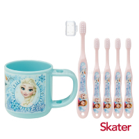 Skater牙刷杯組（牙刷杯＋牙刷共5支）冰雪奇緣