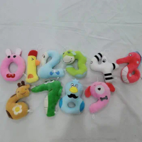 10pcs Alphabet Lore Plush Toys Cute Soft Stuffed Zoo Numbers 0-9 Dolls Early Education For Kid Birthday Christmas Gift