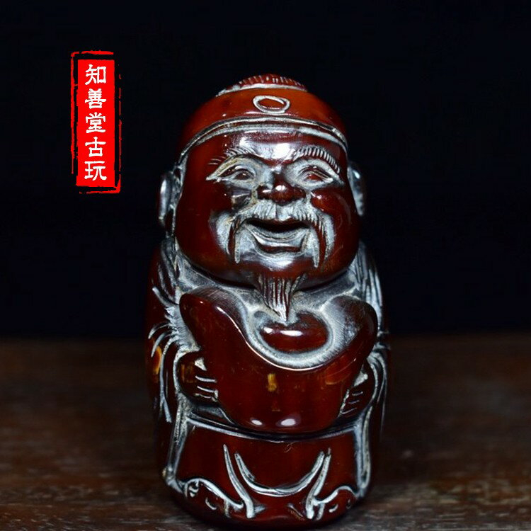 話題の行列 角彫刻掛物 置物 観音菩薩 牛角彫刻 手把件 牛角彫刻件 仏像 彫刻・オブジェ