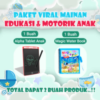 [COD] Viral Paket Mainan Edukasi Anak dan Motorik ,  1 Alpha LCD Smart Tablet Anak, 1 Magic Water Bo