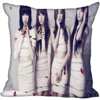 Korea-Pop Miss A Printing Square Satin Pillowcases 35x35cm,40x40cm One Side Printed Customize your image gift