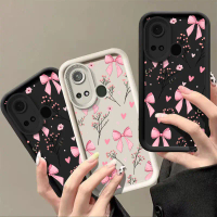 เคสโทรศัพท์, สำหรับ ITEL A58, A49, A58 PRO, ดีไซน์การ์ตูนน่ารัก, ปกปิดเต็มรูปแบบ, กันตก, ปกโบว์และดอ
