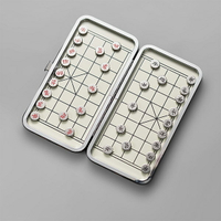 ✤宜家✤折疊迷你象棋 便攜式棋盤 隨時隨地玩象棋 磁鐵象棋