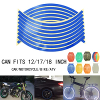 Motorcycle Wheel Sticker Reflective Decals Strips Tape Bike Car for YAMAHA HONDA SUZUKI BMW Triumph Benelli Kawasaki KTM