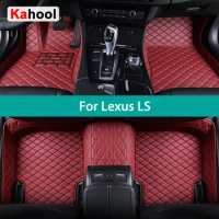 KAHOOL Custom Car Floor Mats For Lexus LS LS350 LS400 LS430 LS460 LS500 LS500h LS600h Auto Carpets Foot Coche Accessorie