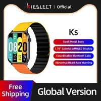 Kieslect Ks Smartwatch 1.78Inch HD AMOLED Screen Bluetooth Call Metal Body IP68 Waterproof Fashion Sport Men Women Smart Watch