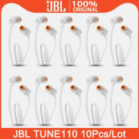 JBL T110 In Ear Headphones With Mic 3.5mm Wired Sport Headset Control Pure Deep Bass Earbuds Harman JBL TUNE110 Gaming Earphones