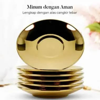SF Set Cangkir Kopi Keramik Turkish Style - Elegan Minum Kopi dan Teh, Motif Khas Turki, Tatakan Ker