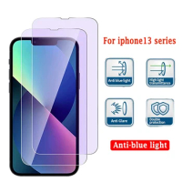 9D Anti Blue Light For Apple iphone 13 11 Pro Max 12 Mini X XS XR SE 2022 8 7 Plus Tempered Glass Anti Peeping Anti green light