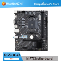 HUANANZHI AMD B550 Gaming Motherboard USB3.2 M.2 Nvme Sata3 Supports R5 3600 CPU (AM4 socket and R5 5600G CPU)