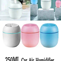 220/250ML Air Humidifier Essential Oil Ultrasonic Aroma Diffuser for Home Car Fogger Mist Maker with Night Lamp Face Steamer