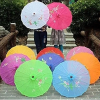 Phong cách Retro Lụa Ô nghệ thuật Trung Quốc Truyền Thống Trung Quốc 56/82cm Ô giấy dầu Di động Cổ đ