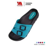 Yumeida LD-20083 L - Sandal Wanita Slop Karet Anti Air Slip 37 Tosca