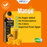 LAMAR Mango Juice 1L - 100% Natural, Imported From Egypt || Jus Mangga LAMAR 1L - 100% Natural, Diim