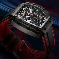 AILANG 2023 Newly Arrived Tonneau Skeleton Quartz watch Mechanical Style Men's Watch Waterproof Fashion Sports Watch