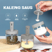 Tempat Bumbu Dapur Adjustable - Wadah Takar Premium untuk Garam, Lada, Gula & Rempah | Set Organizer