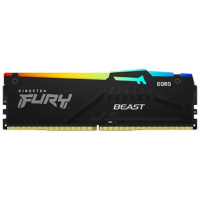 【Kingston 金士頓】FURY Beast RGB DDR5 5600 16GB PC 記憶體 黑 (KF556C36BBEA-16) *超頻