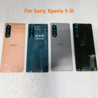 Black Cover Xperia 5iii For Sony Xperia 5 III Battery Cover Housing Door Back Rear Case Replacement Repair Parts