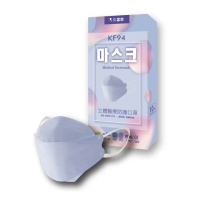 【久富餘】KF94韓版4層立體成人醫療口罩-雙鋼印-蜜糖紫丁香(10片/盒)