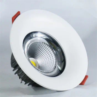 Free Shipping AC 85-265V Led Down Lights COB 12W 15W 20W High Power Led Downlights Recessed Ceiling downLights + Power Drivers