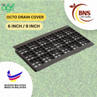 AgroBuddy X BNS X Octo 6'' / 9\ Penutup Longkang | Drain Cover Heavy Duty Plastic"