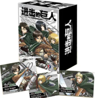 Original Attack on Titan Card For Children Mikasa Ackerman Armin Arlert Erwin Smith Limited Game Collection Cards Kids Gifts