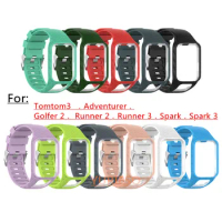 50PC Silicone Replacement Watchband Wrist Band Strap for TomTom 2 3 Series Runner 2 3 Spark Series Golfer 2 Adventurer GPS Watch
