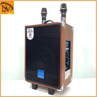Loa kéo karaoke AZPro Bass 25 bluetooth Loa kẹo kéo di động thùng gỗ Củ Loa Nghe Nhạc Kem - Hỗ trợ T