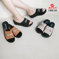 1302-54 Sofiya Import Sandal Wedges Rajut Wanita 3Cm