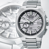 SEIKO 精工 ASTRON 限量款 太陽能GPS鈦金屬多邊形腕錶-銀41.2mm SSJ017J1/3X62-0AB0N_SK028