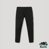 Roots 男裝- 運動派對系列 口袋設計工作長褲-黑色