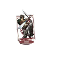 Attack on Titan Anime Levi Mikasa Eren Yeager Armin Acrylic Stand Erwin Action Figure PVC Stand Model