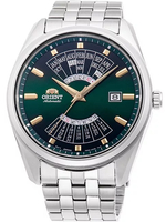 ORIENT 東方錶 萬年曆錶 機械男腕錶(RA-BA0002E)-43mm-綠面鋼帶【刷卡回饋 分期0利率】【APP下單22%點數回饋】