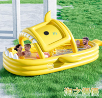 充氣游泳池   充氣游泳池兒童家用嬰兒寶寶折疊游泳桶家庭室內洗澡大型戶外水池