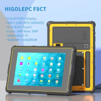 HIGOLE F8CT Rugged industrial Tablet PC Windows 10 Home Handheld Mobile Computer Waterproof 8 Inch Touch Screen IP67 GPS 5500mAh