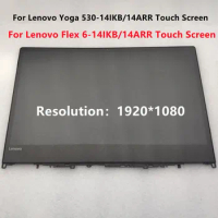 Yoga 530 LCD Display Panel For Lenovo Yoga 530 14ikb LCD Screen Digitizer 14.0 Inch Laptop Flex 6 14IKB 14ARR Display