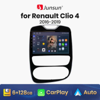 Junsun V1 AI Voice Wireless CarPlay Android Auto Radio For Renault Clio 4 2016 - 2019 4G Car Multimedia GPS 2din autoradio