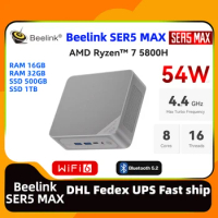 NEW Beelink SER5 MAX AMD Ryzen7 5800H ddr4 16G 32G 500G 1T Triple Display 54W dp mini gaming Home Office Business PC beelink