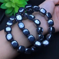 Natural Terahertz Sugar cubes beads bracelet natural energy stone bracelet DIY jewelry bracelet for man for woman wholesale