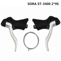 SHIMAN0 SORA ST-3400 2x9 Speed STI Road Bike Shifters Gear Levers Left and Right Original sora 3400 shifter