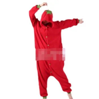 Chili Jumpsuit Women Adult Winter Cartoon Red Tomato Performance Pepper Costume Footed Pyjamas Onesie Pajamas Cosplay Shein