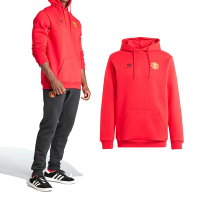 Adidas 男款 紅色 曼聯 專業 足球 訓練 連帽 長袖 外套 IK8706