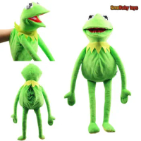 Cartoon The Muppets KERMIT FROG Hand puppet Plush Toys Soft Boy Stuffed Doll for Birthday Gift High Quality