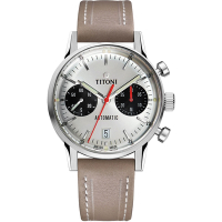 TITONI 梅花錶 傳承系列 CAFE RACER 熊貓錶 計時機械錶 94020 S-ST-680